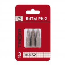 Биты Trigger 84962 Профи PH-2 25 мм (уп. 3 шт.)