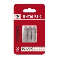 Биты Trigger 84964 Профи PZ-2 25 мм (уп. 3 шт.)