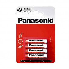 Элемент питания солевой Panasonic, тип BR03/AAA, 1,5В (уп. 4 шт)