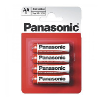 Элемент питания солевой Panasonic, тип BR6/AA, 1,5В (уп. 4 шт)