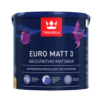 Краска в/д для стен и потолков EURO MATT 3 C (2,7 л)