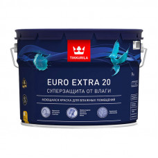 Краска в/д для влажных помещений EURO EXTRA 20 A (9 л)