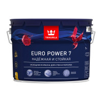 Краска в/д интерьерная EURO POWER 7 A моющаяся (9 л)