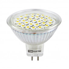Лампа светодиодная направл.света LED GU5,3 120гр. 5Вт, 230В 4000К, хол. белый свет MR16 (тов-163499)