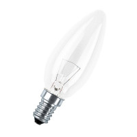 Лампа накаливания Osram Е14, свеча, 40Вт, 230В, прозрачная