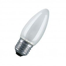 Лампа накаливания Osram Е27, свеча, 60Вт, 230В, матовая
