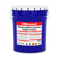 Мастика резинобитумная, металлическое ведро, 21,5 л