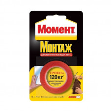 Момент Клеящая монтажная двусторонняя лента (1,5 м) 120 кг