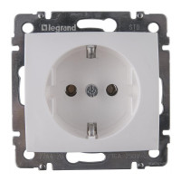Розетка в рамку с/у Legrand Valena 694280, 1 гнездо, с/з, 16А, 230В, IP20, белая
