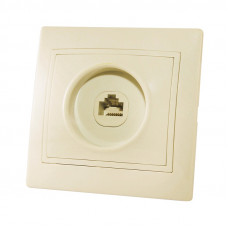 Розетка в рамку компьютерная RJ-45 с/у TDM Таймыр SQ1814-0121, 1 гнездо, IP20, керамика, сл.кость