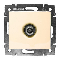 Розетка в рамку телевиз. TV с/у Legrand Valena 695618, 1 гнездо, оконечная, 1.5дБ, IP20, бежевый