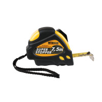Рулетка Biber 40125 Super Stopper обрезин. корпус, автофиксация 7,5 м/25 мм