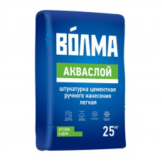 Штукатурка цементная Волма Акваслой, для ручного нанесения, 25 кг (тов-138239)