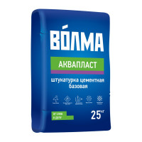 Штукатурка цементная Волма Аквапласт, базовая, 25 кг